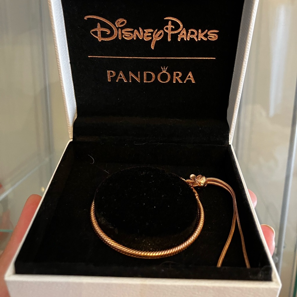 Pandora Disney Parks Castle Rose Gold Bracelet